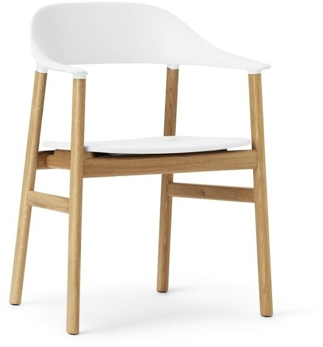Normann Copenhagen Herit Armlehnstuhl weiß, Holz,Kunststoff