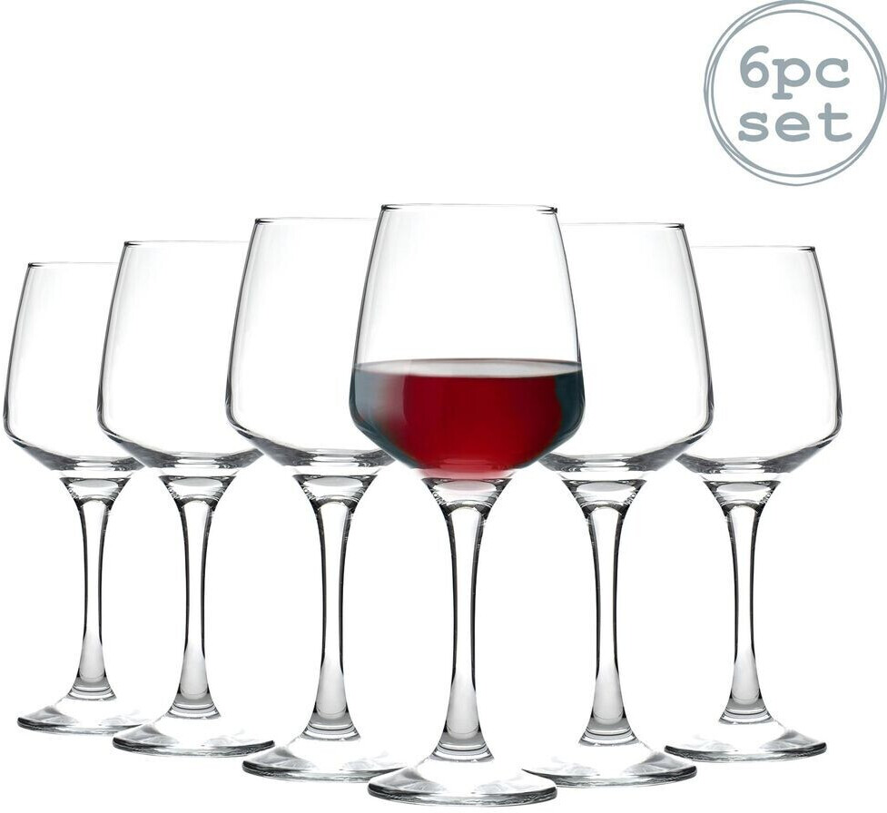 Argon Contemporary Red Wine Glasses - Gift Pack of 6