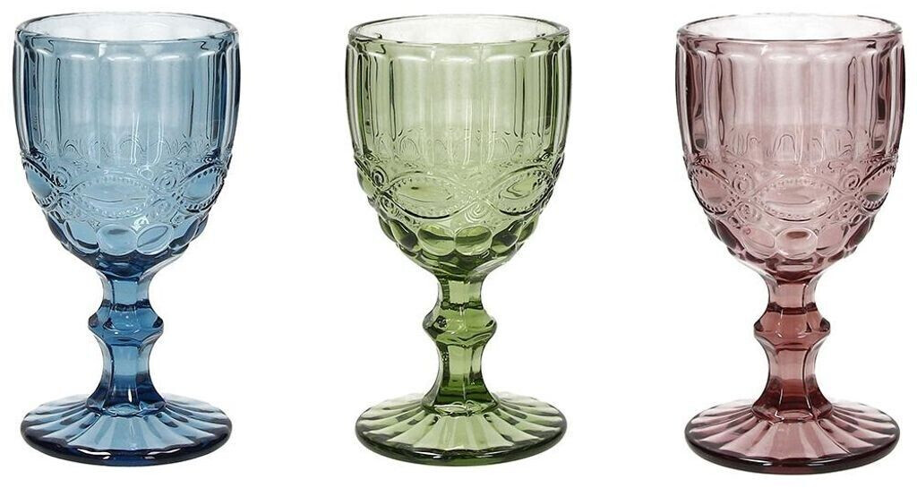 Tognana Set of 3 wine glasses Madame, multicolored, 260 ml. Volume