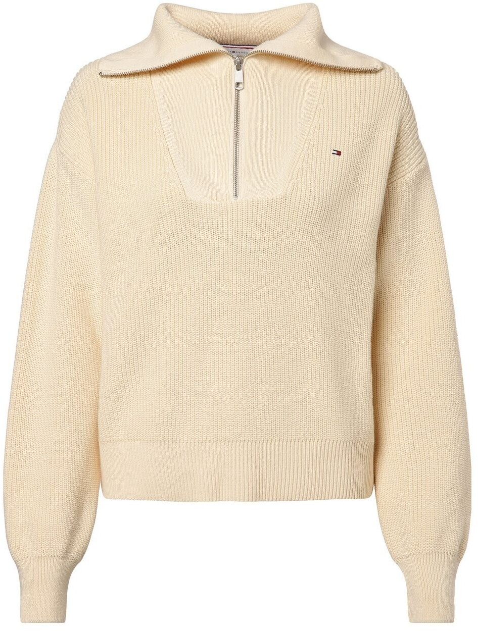 Tommy Hilfiger Cardigan Stitch Relaxed Half-Zip Jumper (WW0WW42420) calico sweaters