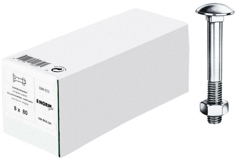 E-NORMpro Flachrundschraube M8 x 90 50 Stck. (DVE4317784148412) ab 