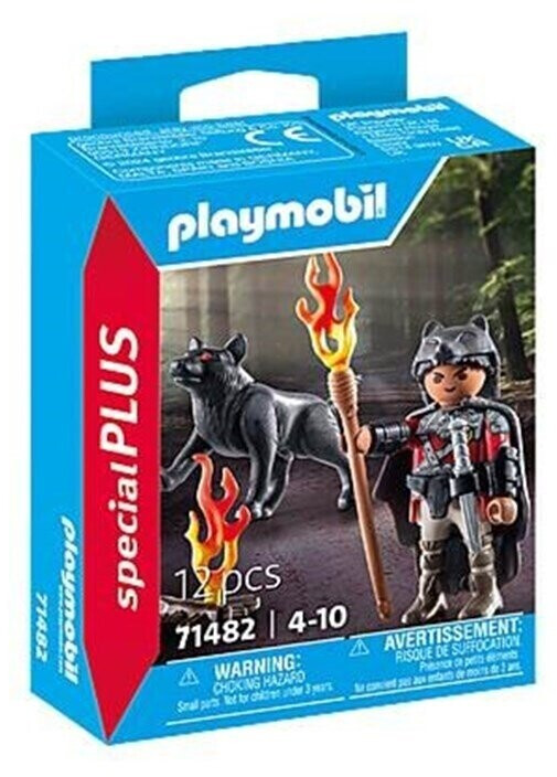 Photos - Toy Car Playmobil Special Plus - Warrior with wolf  (71482)