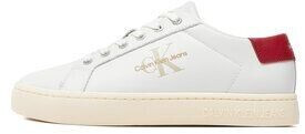 Calvin Klein Classiccuplowlaceup Lth Ml YM0YM00491 Bright White/Creamy White/Garnet