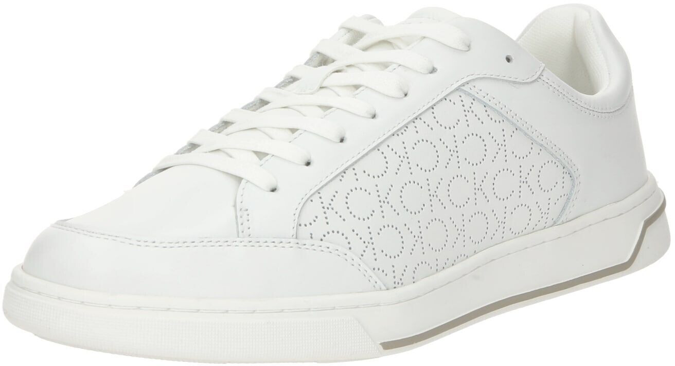 Calvin Klein Low Lace Up Lth Perf Mono HM0HM01428 White/Feather Grey Perf Mono