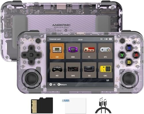 Anbernic RG35XX H lila transparent