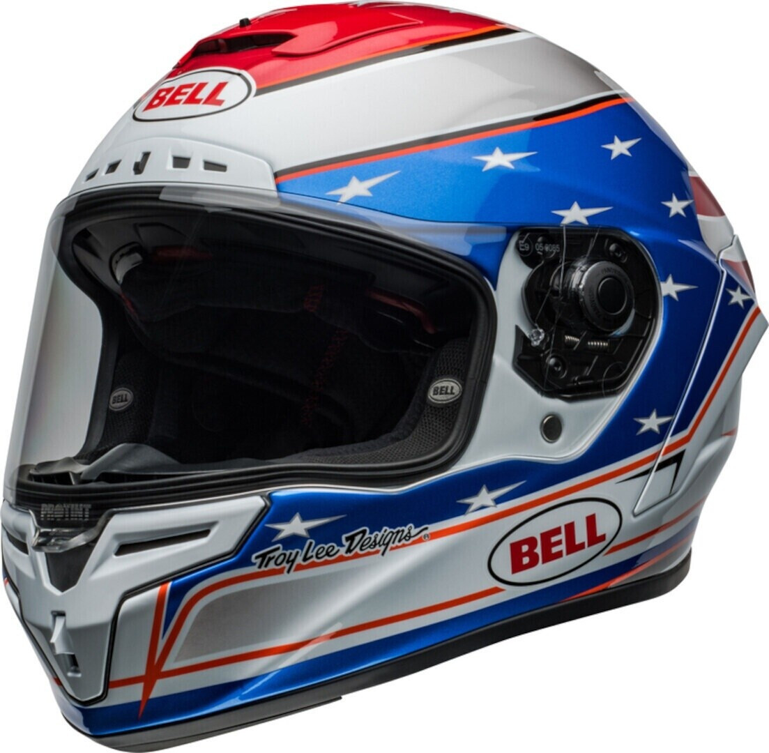 Bell Race Star Flex DLX Beaubier blanc/rouge/bleu