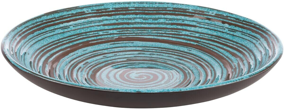 APS Cancun plate, blue/brown, 25.5cm
