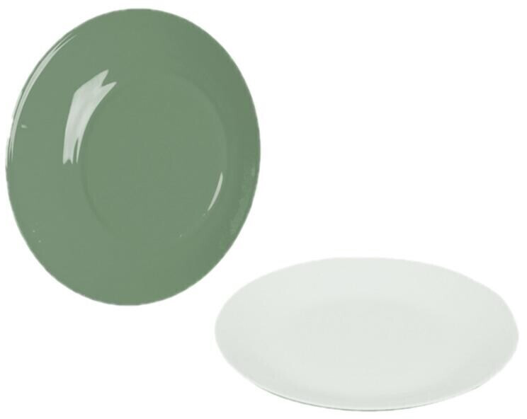 Bo-Camp Breakfast plates, Ø21.5cm, 4-series set, green