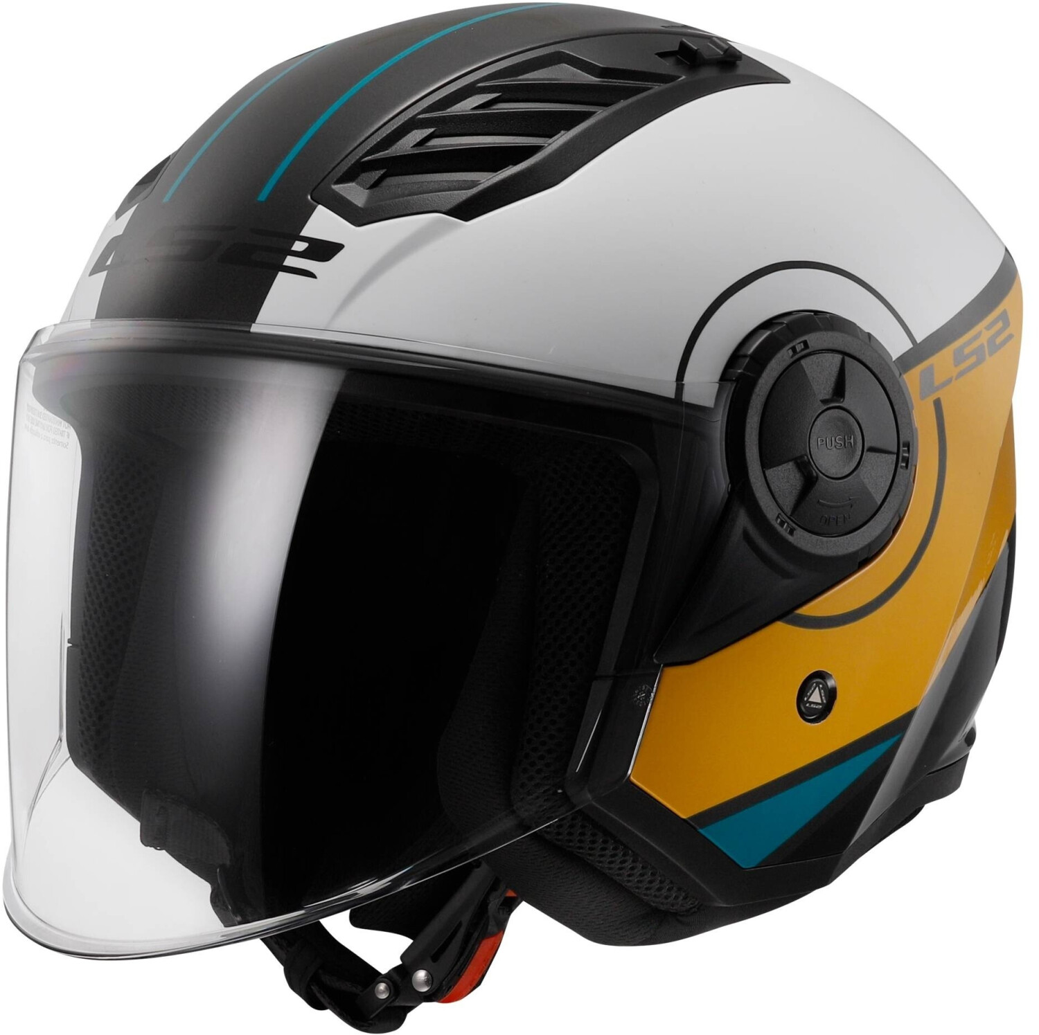 LS2 OF616 Airflow II blanc/noir/orange