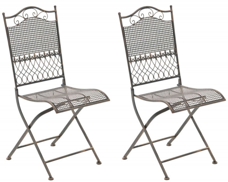 CLP Set of 2 Garden Chairs Kiran bronze
