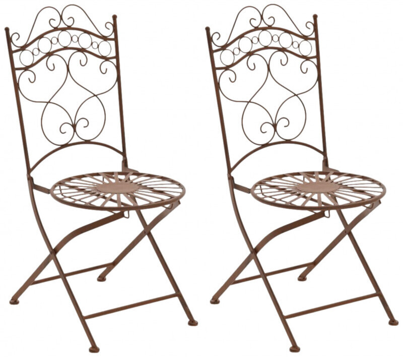 CLP Set of 2 Chairs Indra antique brown