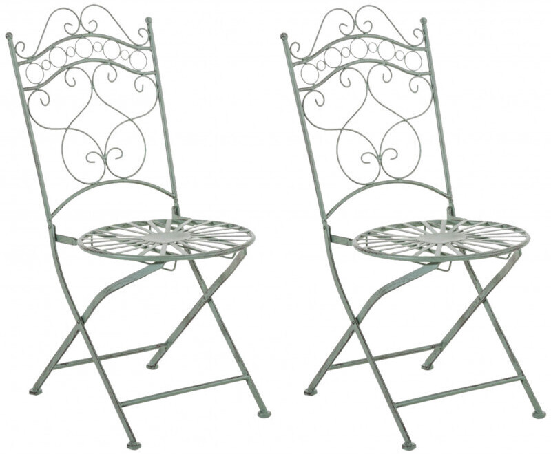 CLP Set of 2 Chairs Indra antique green