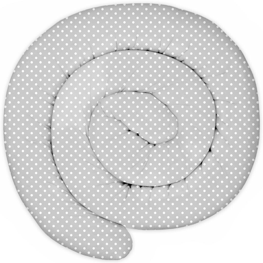 Totsy Baby XXL 200 cm bed snake white dots on gray
