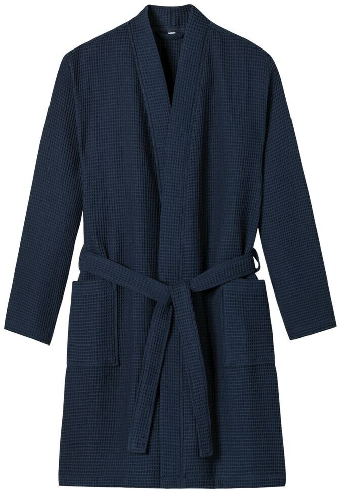 Schiesser Essentials waffle pique dark blue