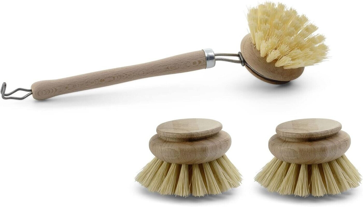 Novaliv Handwaschbürste Aus Holz – 3er-Set Mit Naturborsten, Für Nägel & Finger, Nachhaltig & Plastikfrei