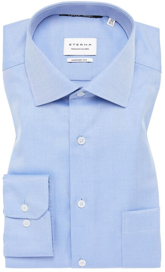Eterna Comfort Fit Cover Shirt (1SH05506) blue