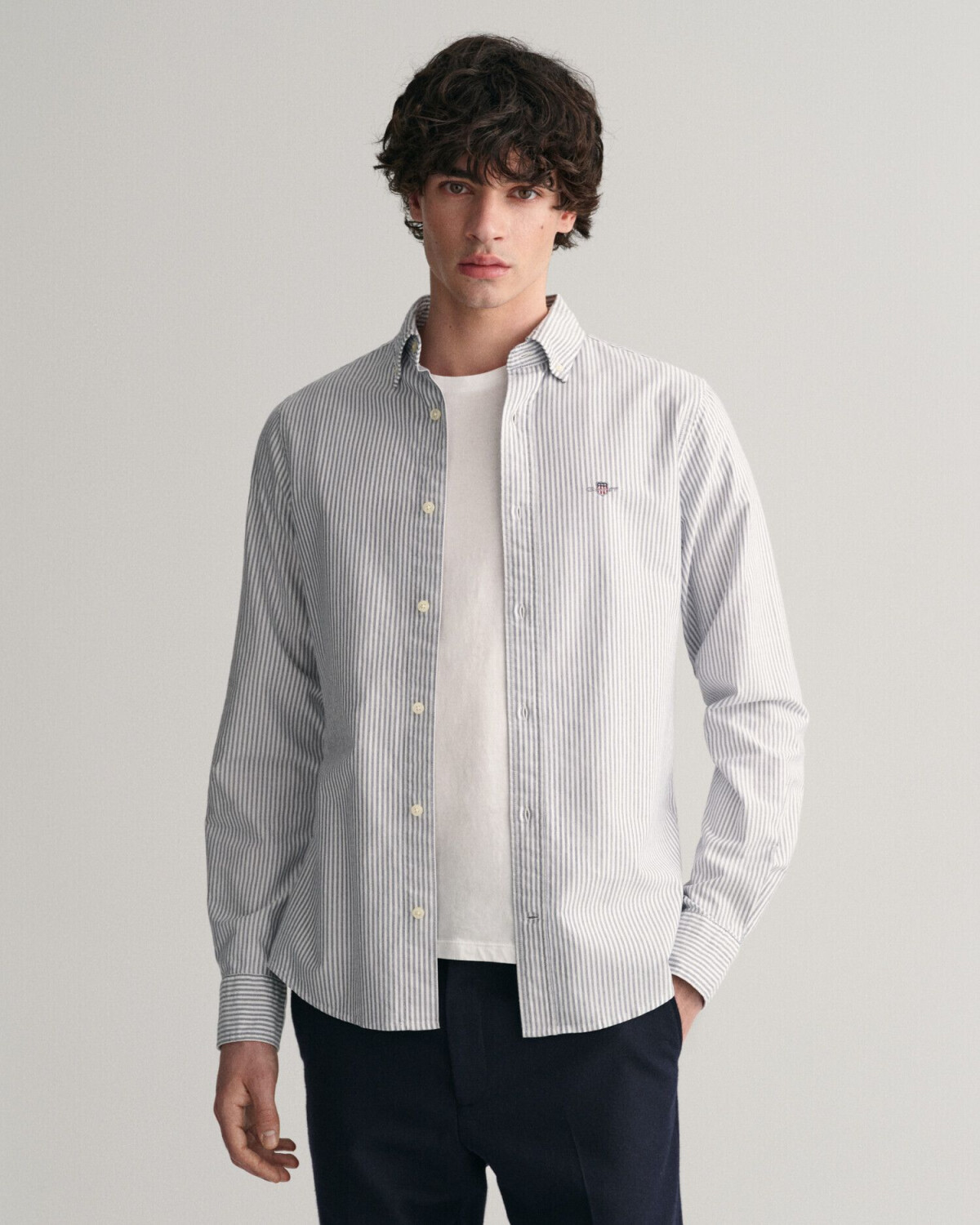 GANT Slim Fit Banker Stripe Oxford Shirt (3000232)