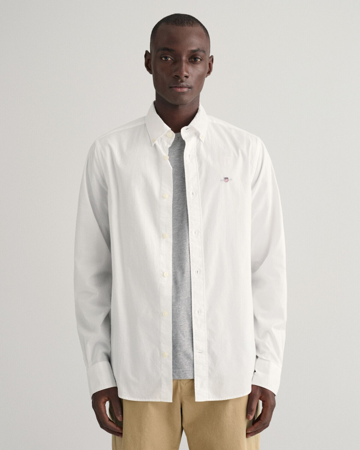 GANT Slim Fit Poplin Shirt (3000102) white