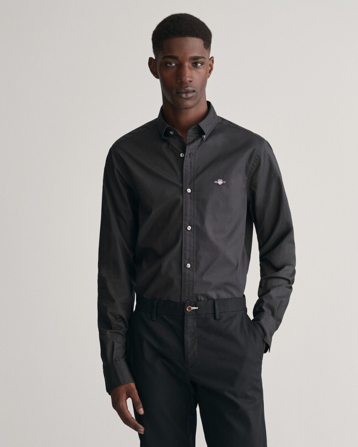 GANT Slim Fit Poplin Shirt (3000102) black