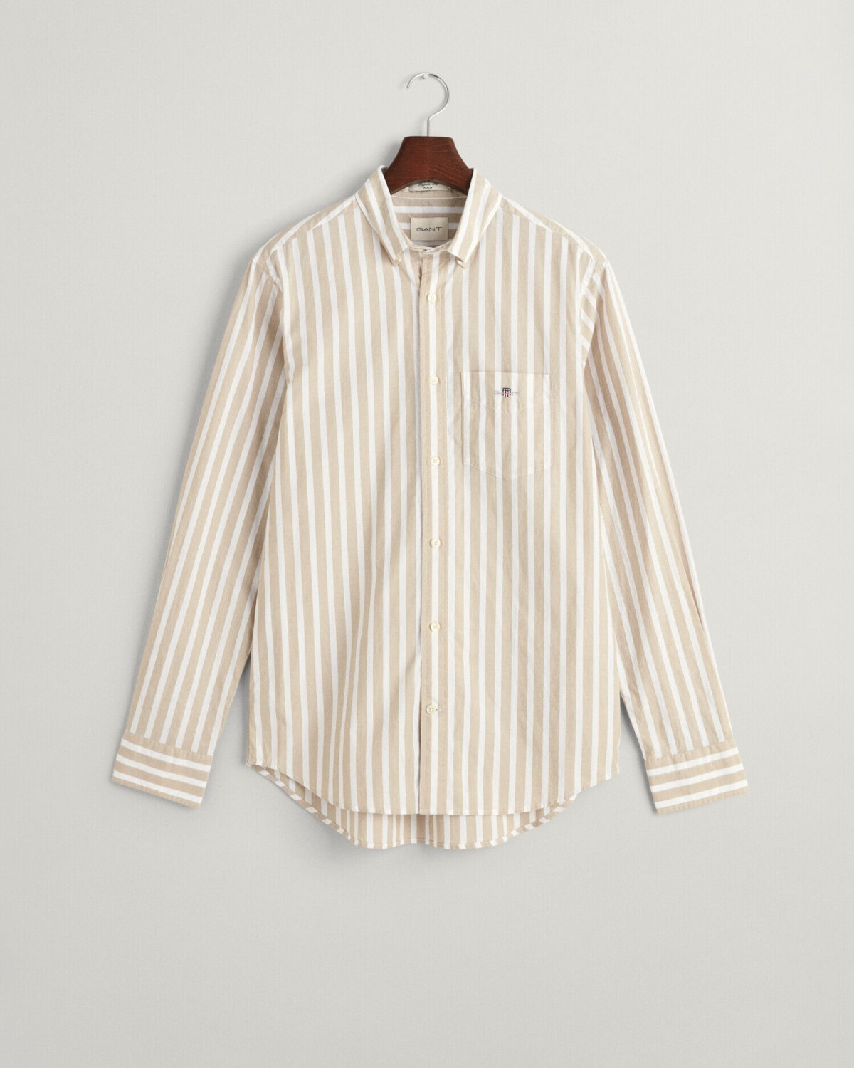 Regular Fit Classic Popeline Hemd mit Streifen main image 1
