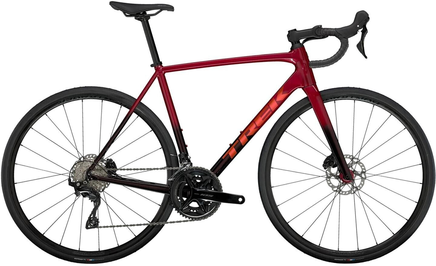 Trek Emonda ALR 5 Disc (2024) crimson to dark carmine fade