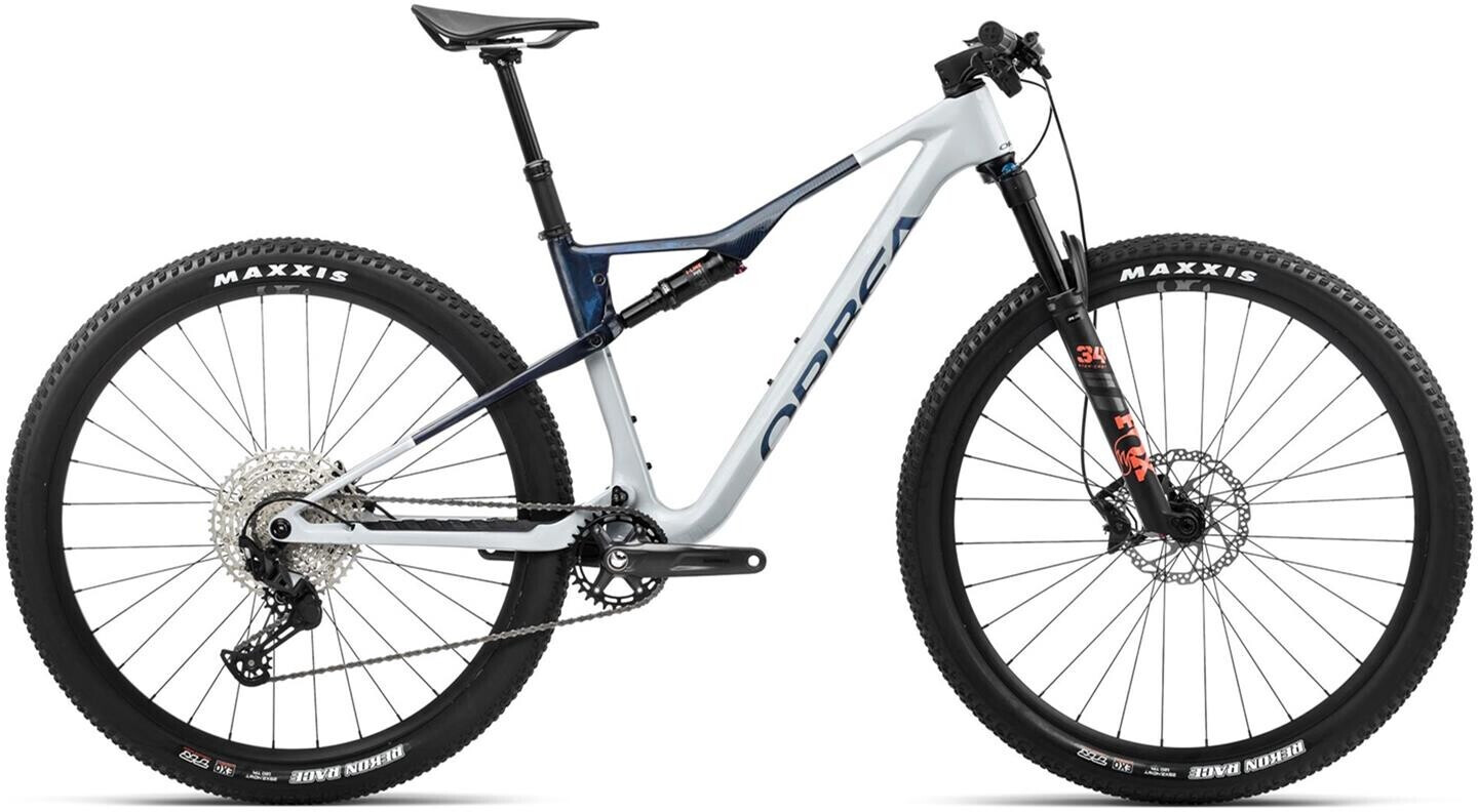 Orbea Oiz M30 (2024) Halo Silver-Blue Carbon View
