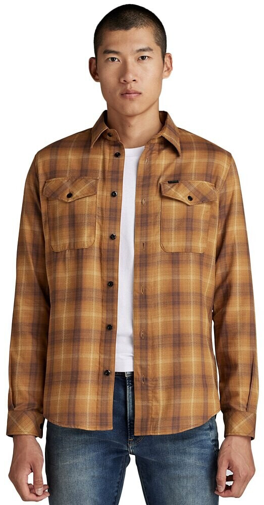 G-Star Marine Slim Fit Long Sleeve Shirt (D20165-D196-D408) brown