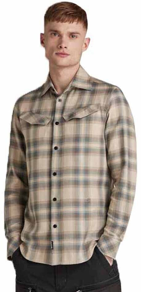 G-Star Slant Pocket Slim Long Sleeve Shirt (D21087-C841-D410) beige
