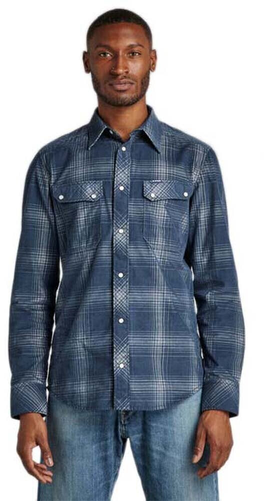 G-Star Worker Slim Long Sleeve Shirt (D22005-C549-C757) blue