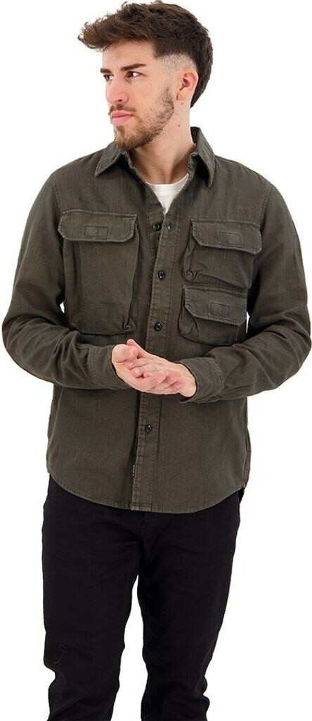 G-Star Container Pocket Regular Long Sleeve Shirt (D22317-7647-C784) green
