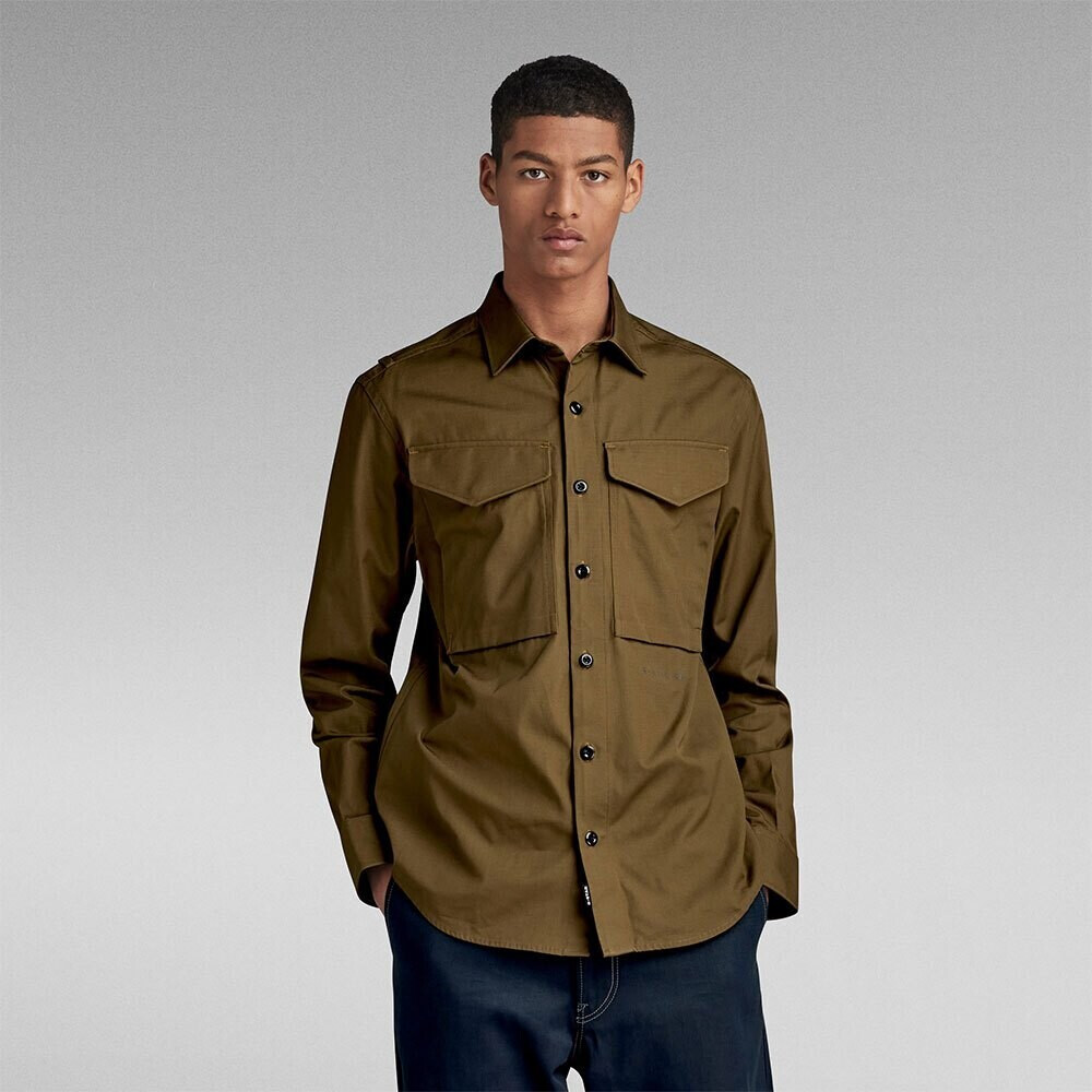 G-Star Regular Fit Long Sleeve Shirt (D22971-D384-C744) green