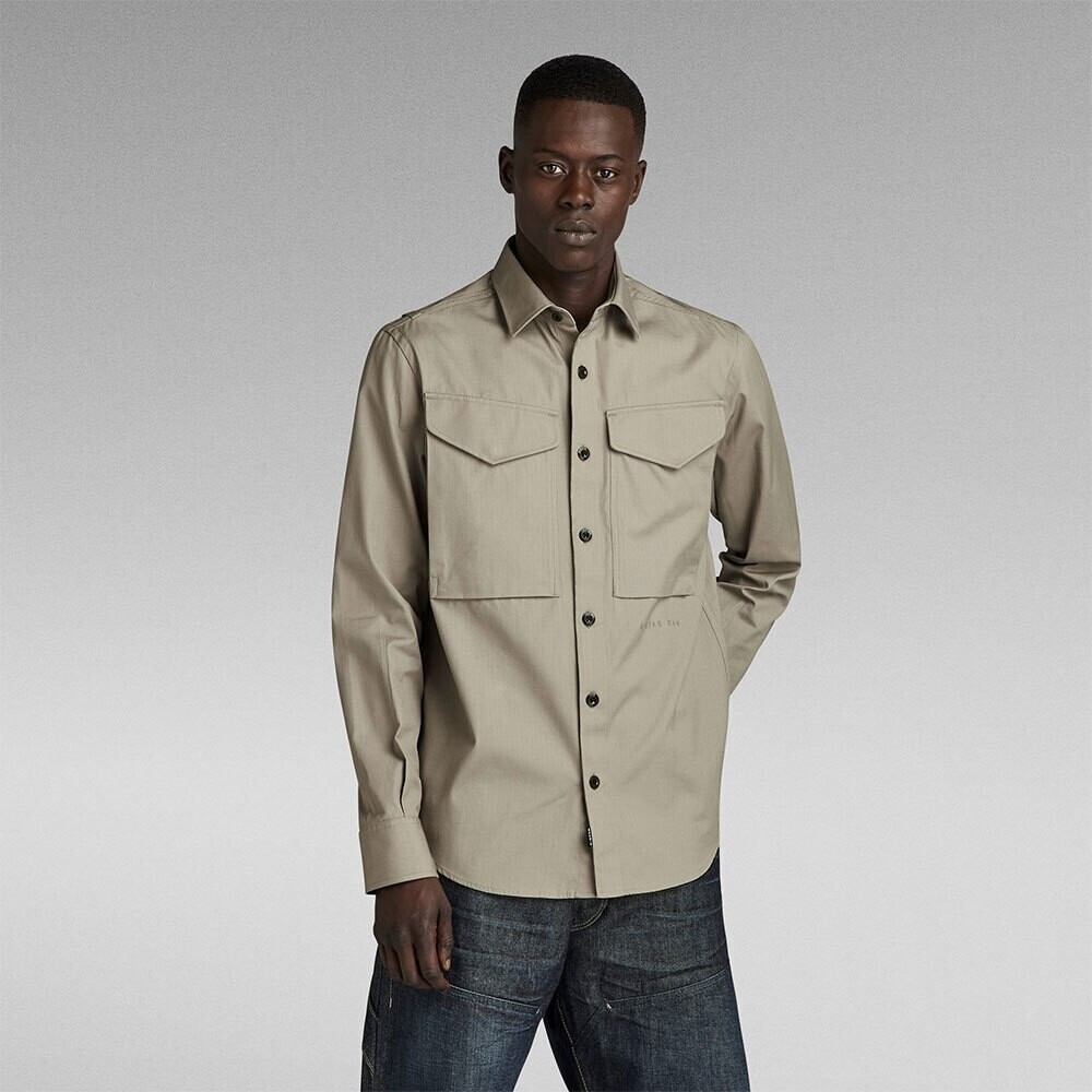 G-Star Regular Fit Long Sleeve Shirt (D22971-D384-G106) green