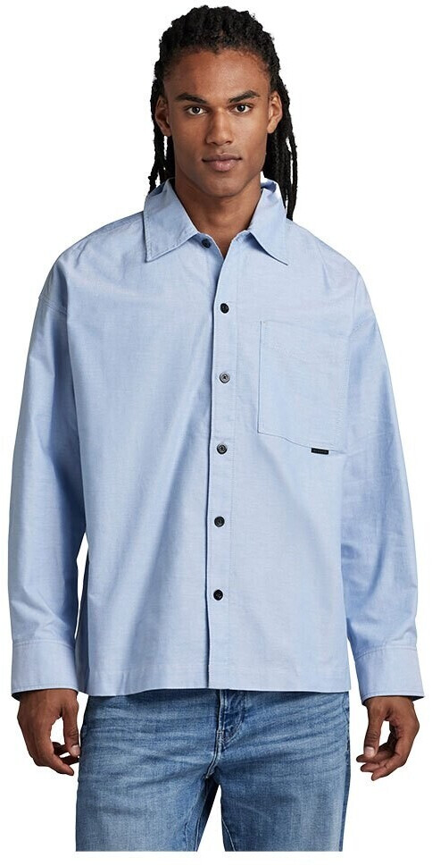 G-Star Boxy Fit Long Sleeve Shirt (D23007-7665-D858) blue