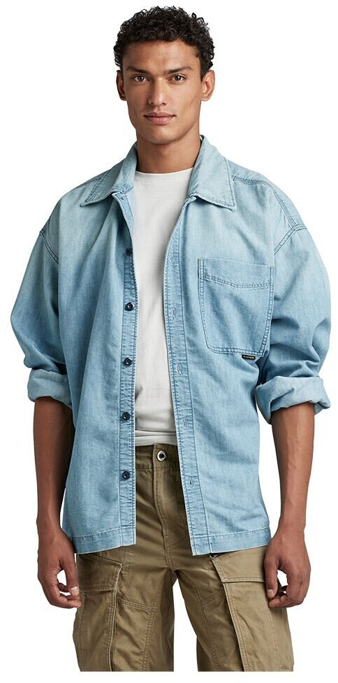 G-Star Boxy Fit Long Sleeve Shirt (D23007-D303-D897) blue