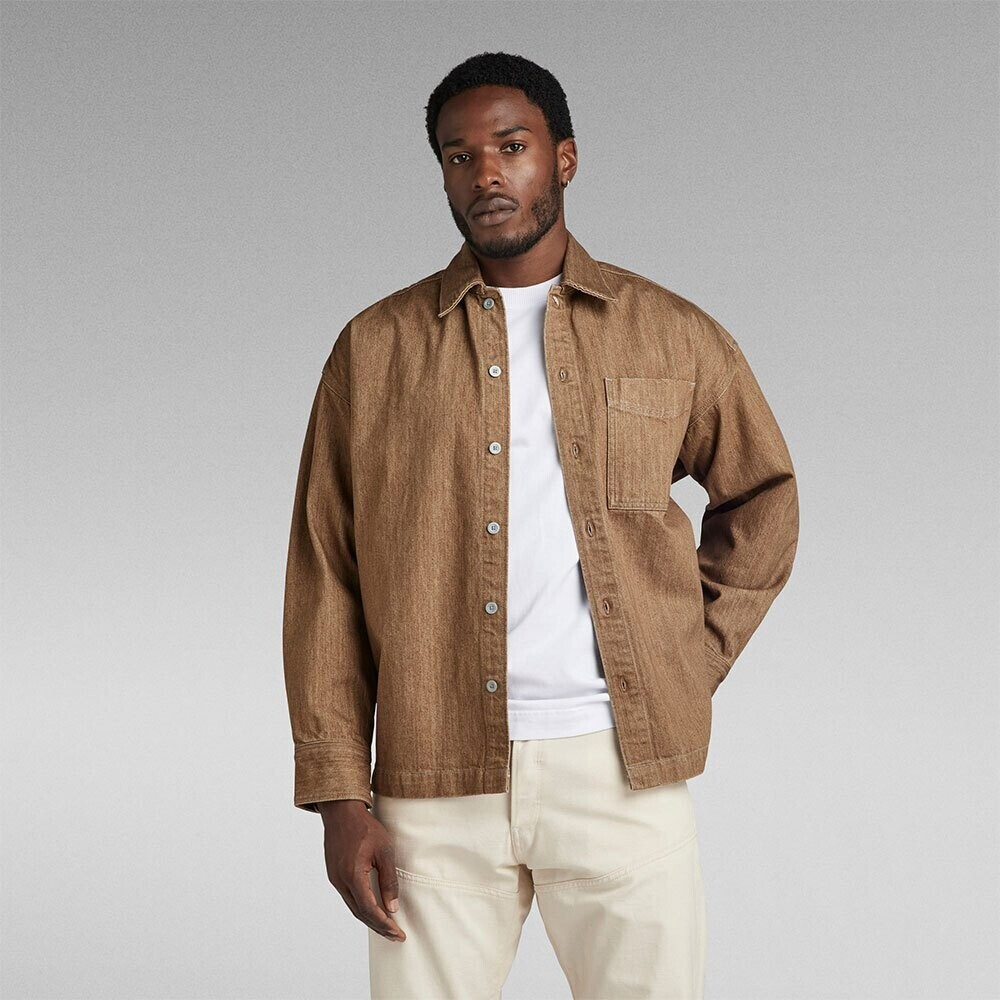 G-Star Boxy Overshirt (D23007-D478-082) brown