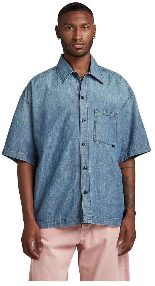 G-Star Boxy Fit Short Sleeve Shirt (D23095-D311-D891) blue