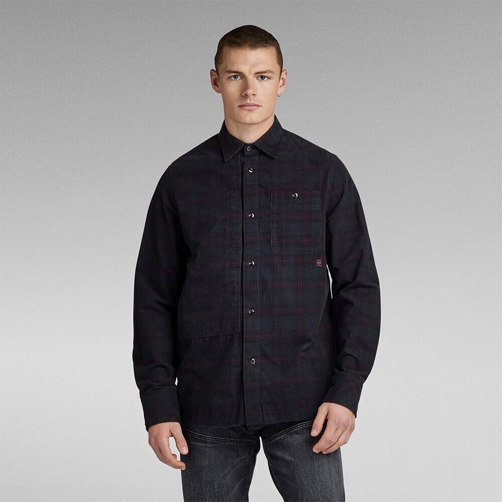 G-Star Workwear Panel Regular Fit Long Sleeve Shirt (D23560-D413-G097) black