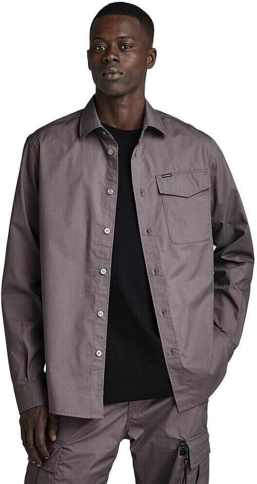 G-Star Rine Regular Fit Long Sleeve Shirt (D23561-D308-G077) grey
