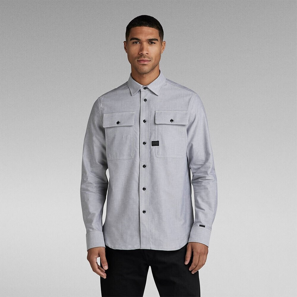 G-Star Cpo Regular Fit Long Sleeve Shirt (D23583-C895-C760) grey