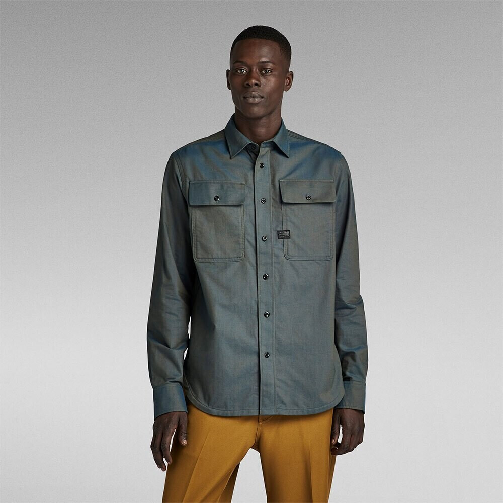 G-Star Cpo Regular Fit Long Sleeve Shirt (D23583-C895-G099) blue