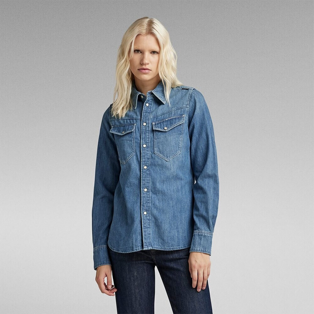 G-Star Long Sleeve Shirt Woman (D23682-D252-D891) blue