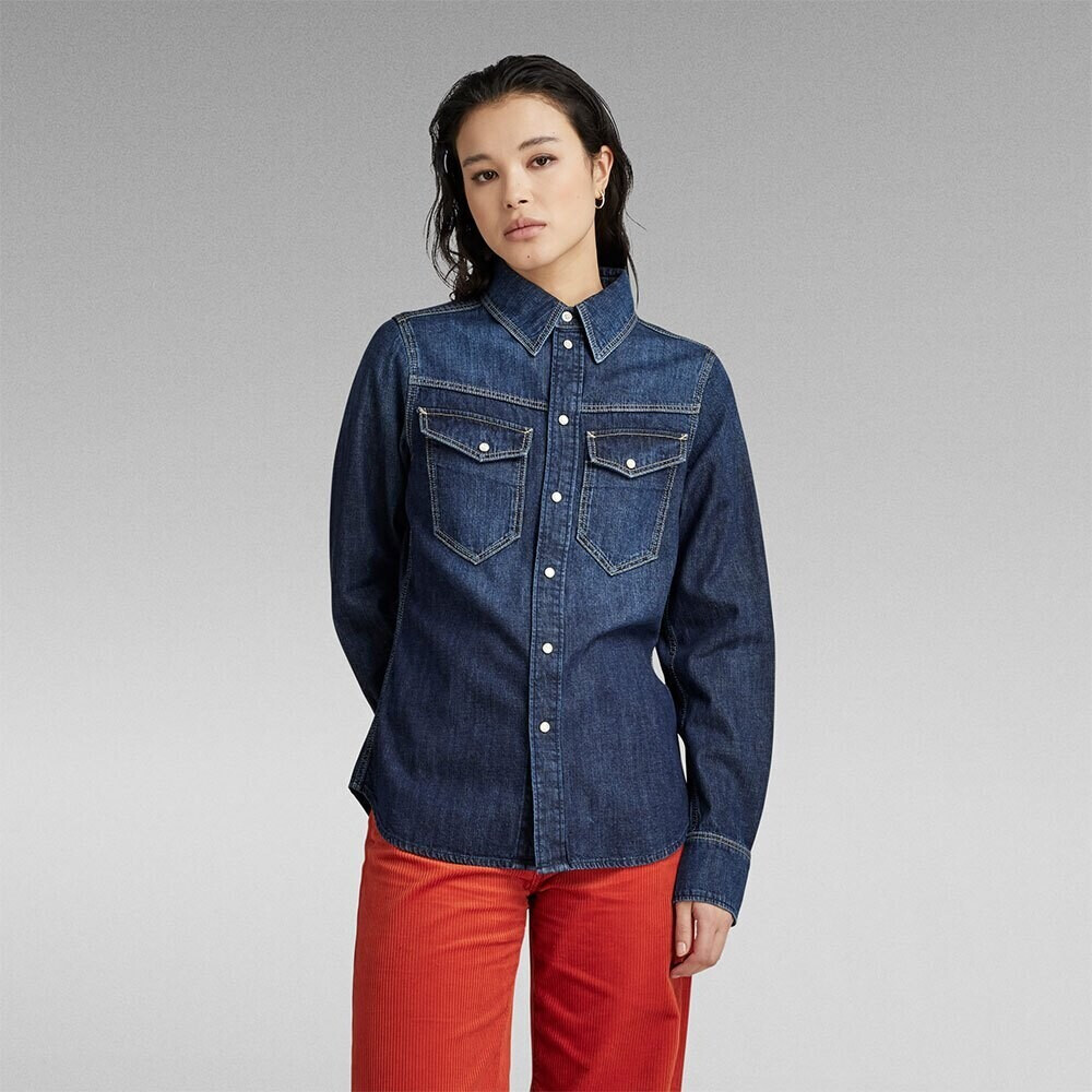 G-Star Long Sleeve Shirt Woman (D23682-D252-G133) blue