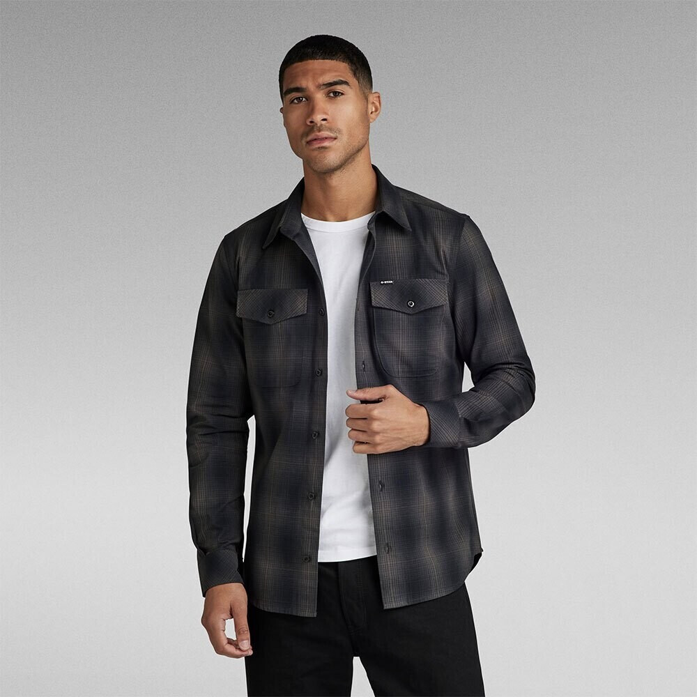G-Star Marine Slim Fit Long Sleeve Shirt (D20165-D412-G095) black