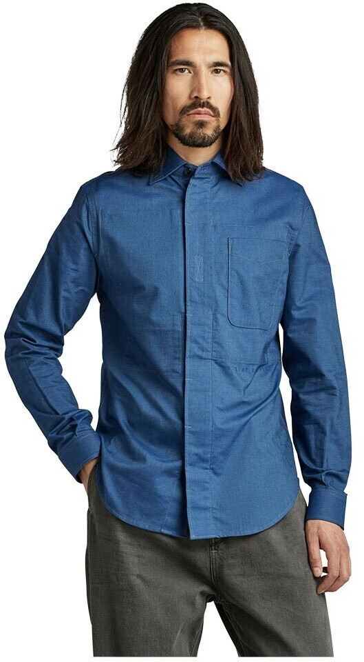 G-Star Secret Utility Regular Fit Long Sleeve Shirt (D21085-C895-D493) blue