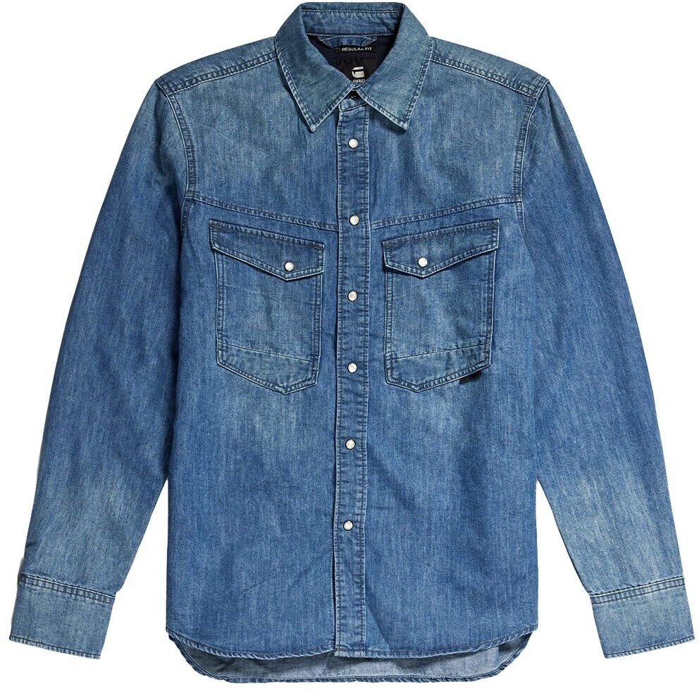 G-Star Dakota Regular Ev Long Sleeve Shirt (D23006-D303-D890) blue