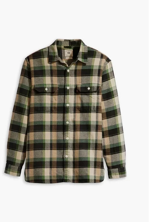 Levi's Jackson Worker Shirt (19573) Medina Plaid Meteorite