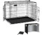 Vounot Foldable dog cage 2 doors
