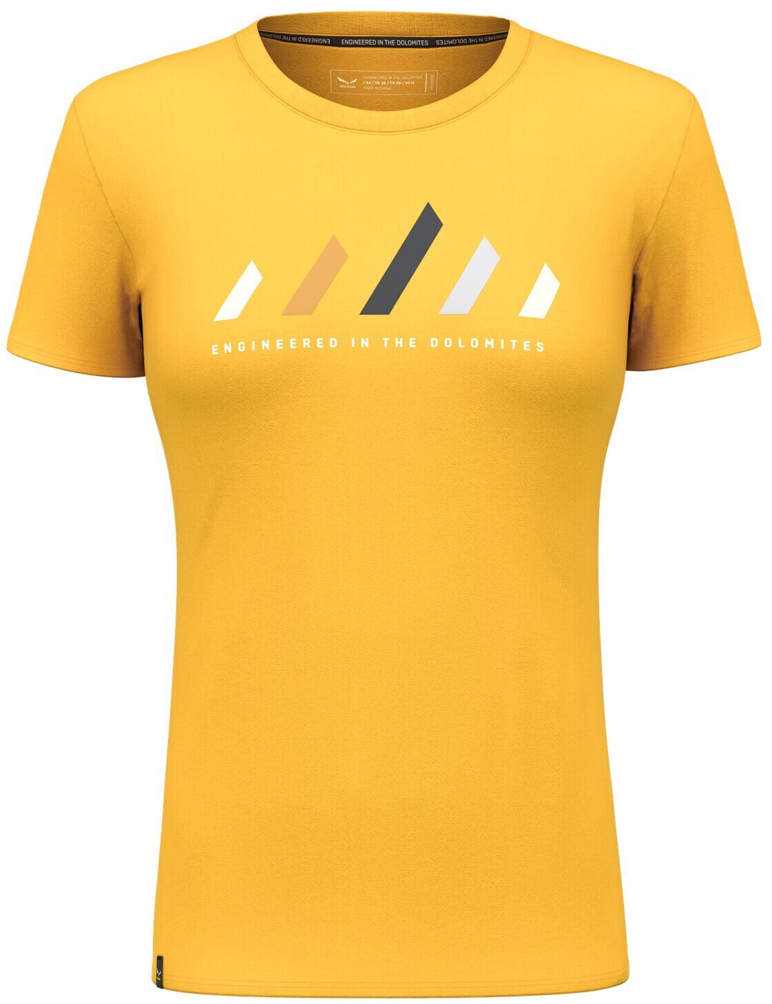 Salewa Pure Stripes Dry'Ton T-Shirt Women yellow gold