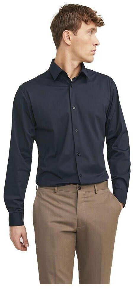 Jack & Jones Active Stretch Slim Long Sleeve Shirt (12241530) blue