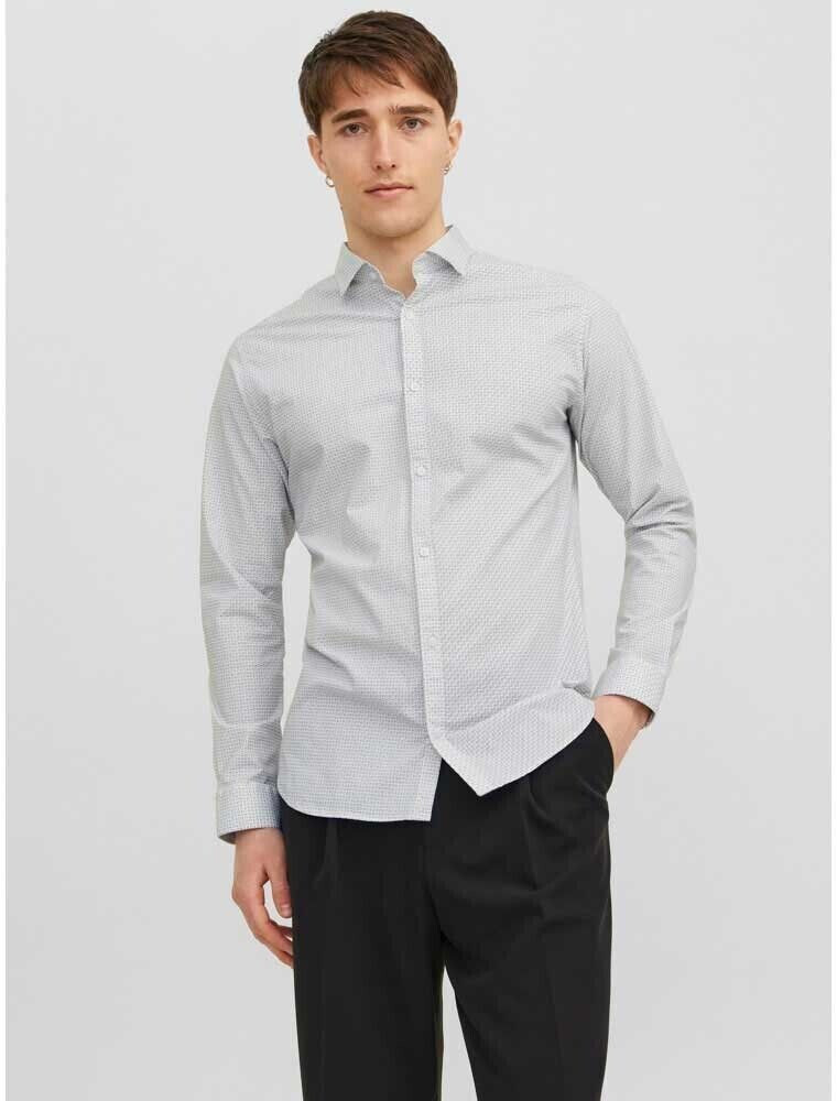 Jack & Jones Blablackpool Stretch Long Sleeve Shirt (12237914) grey